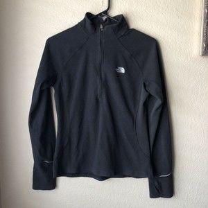 The North Face Jacket Women’s Size Medium Black 1/4 Zip Flight Series Vaporwick